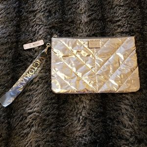 NWT Victoria's Secret Mild Metallic Clutch